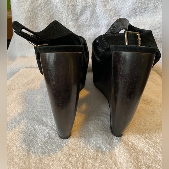 NEW 11 Loeffler Randall x SUNO Estrella Black Suede Platform slingback sandal - Picture 3 of 7